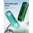 thumbnail image 5 of DBSOARS Portable Bluetooth Speaker, IPX7 Waterproof Wireless Speaker with Colorful Flashing Lights, 25W Super Bass, Christmas Gifts for Men-Dark Green, 5 of 8
