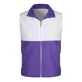 thumbnail image 4 of purcolt Womens Lightweight Golf Vest Color-Block Sleeveless Jacket Full-Zip Waistcoats with Pockets Outdoor Vest Outerwear, 4 of 6