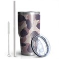 thumbnail image 2 of 30oz Pink and Purple Of Leopard Print Tumblers Stainless Steel Tumbler with Lid and Straw,Vacuum Insulated Double Wall Travel Tumbler Cups Mug with Cleaning Brush for Coffee,Tea, 2 of 7