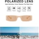 thumbnail image 4 of Gafas de sol rectangulares retro vintage para mujer Gafas rectangulares gruesas, 4 of 5