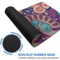 thumbnail image 6 of Long Mouse Pads for Desk,Multicolor Paisley and Floral Pattern Desk Mats on Top Of Desks, Desk Mouse Pad Extra Large with 3mm Non-Slip Base and Stitched Edge for Gaming,Office,Work,Home 31.5"x11.8", 6 of 6