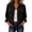 Black-#001, variant on Dweltoz Womens Cropped Corduroy Jacket Button Down Long Sleeve Coats Lightweight Casual Fall Winter Outwear,White M