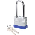 thumbnail image 2 of Lock, 1-9/16" (40mm) Laminated Keyed Padlocks，keyed Alike Locks, 2 inch Long Shackle Locks- Pack of 24, 2 of 4