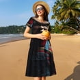 thumbnail image 3 of Lsque Chucky Print Women's Casual Dress T-Shirt Summer Short Sleeve Scoop Neck Swing Dresses, 3 of 7