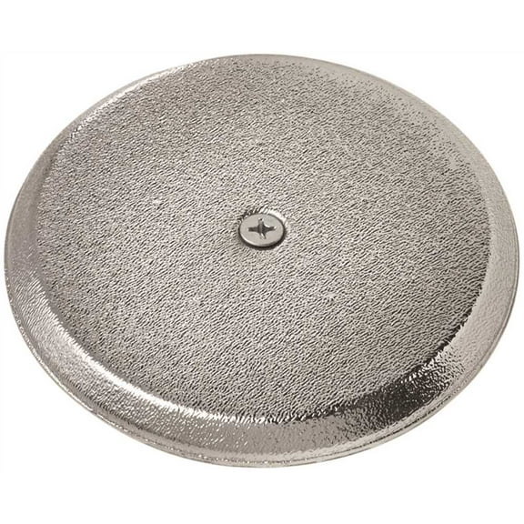 Oatey 5 Dia, Plastic, Chrome, High Impact, Cover Plate 34406