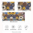 thumbnail image 2 of Yayeee Pillowcase King Size Set of 2 Satin Wrinkle Resistant Pillow Case, Beige Flowers, 2 of 8