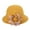 Yellow, variant on Straw Bucket Hat with Neck Flap - UPF 50+ Beach Women Fashion Beret French Style Painter Hat Cap Vintage Warm Party Top Hat