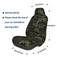 thumbnail image 3 of Fotbe Gold Gloss Outline Floral Funda para Asiento de Auto con Estampado – Impermeable y Antisudor – Ajuste Universal, Lavable a Máquina, Antideslizante (1 Pieza), 3 of 5