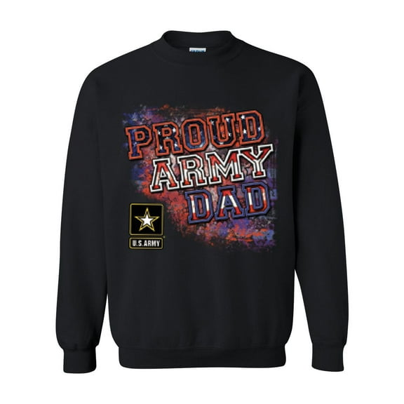 Army Sweatshirt Proud Army Dad Artix Unisex Crewneck Sweatshirt