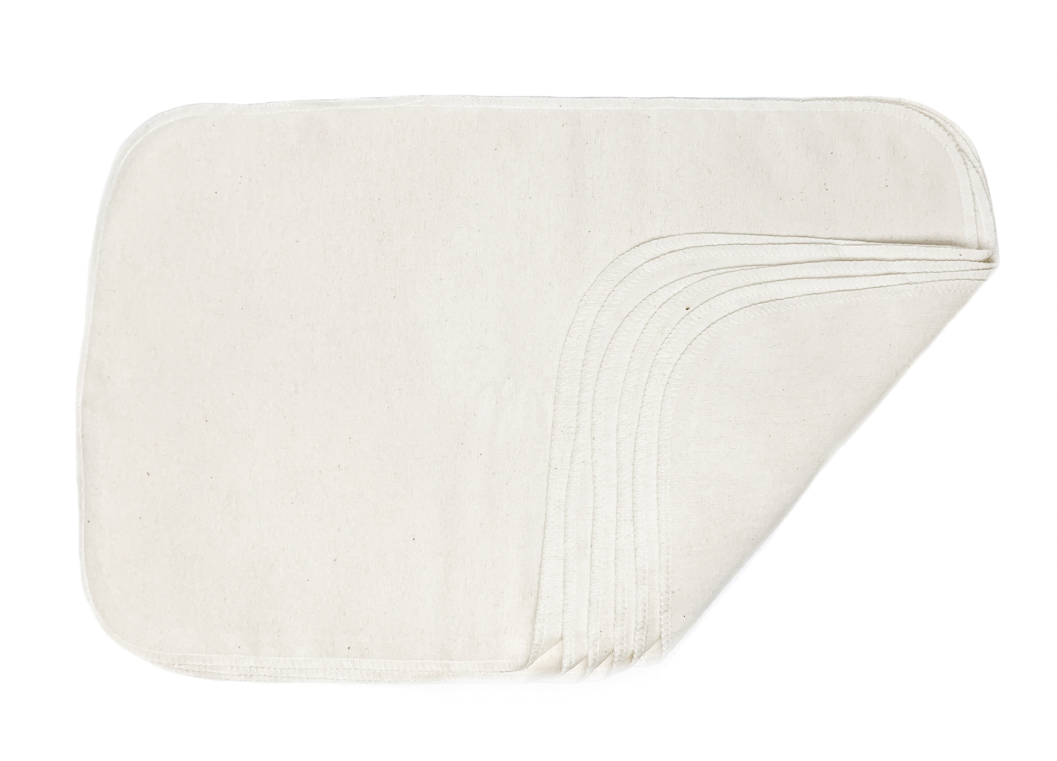 NuAngel 100 Cotton Burp Cloths Natural, 6 count, unisex Walmart