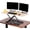 Maple, variant on Stand Steady X-Elite Pro | Premier Corner Standing Desk Converter | Extra Large 40 Inch Sit to Stand Workstation | Height Adjustable for Cubicles and L-Shaped Desks (27.25" L x 39.25" W)