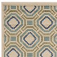 thumbnail image 3 of SAFAVIEH Veranda Jantar Geometric Indoor/Outdoor Runner Rug, 2'3" x 8', Cream/Green, 3 of 5