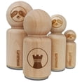 thumbnail image 1 of Chess Piece Black Rook Rubber Stamp for Scrapbooking Crafting Stamping - Large 1-1/4 Inch, 1 of 1