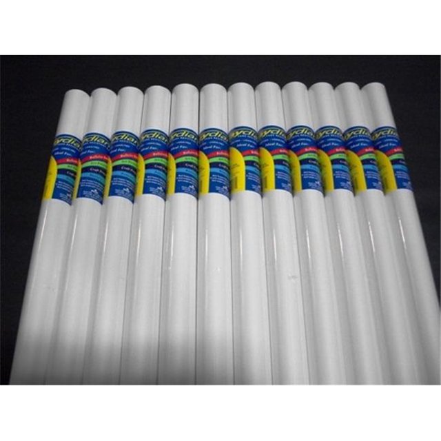 RiteCo Raydiant 80131 Riteco Raydiant Fade Resistant Art Rolls Bright White 24 In. X 12 Ft. 12 Pack