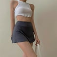 thumbnail image 5 of Tennis Skirt Women High Waist Sexy Girl Tight Bag Hip Short Skirt Summer Sports Culottes split A-line Mini skirt Y2K, 5 of 10