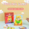 thumbnail image 1 of Fiudx juguetes para niños pequeños Casa de juegos para padres e hijos, simulación de oso, juego de alimentación, cuchara con Motor, juguetes de entrenamiento, 1 of 6