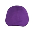thumbnail image 2 of NYFASHION101 Fashionable Solid Color Unisex Cotton Duck Bill Newsboy Ivy Cap, Purple, 2 of 4