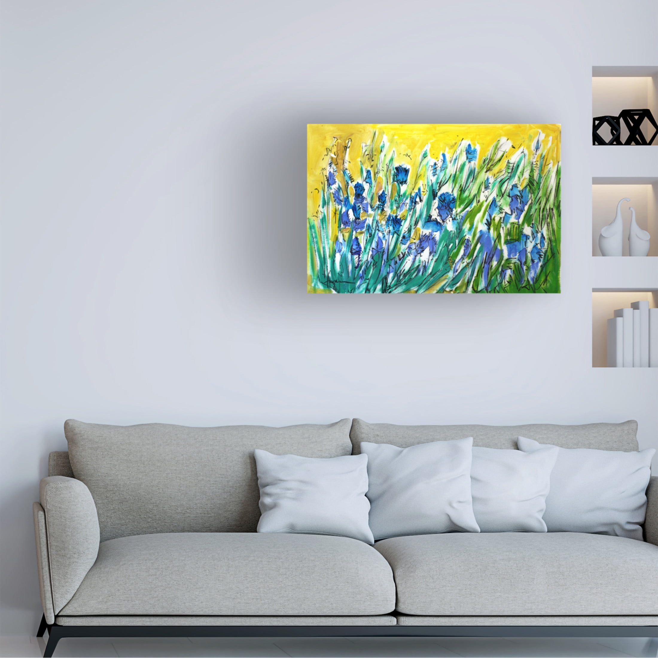 Canvas Wall Art - Dorothy Fagan ' Joinmeinthemeadow' Wall Art for Living Room, Bedroom, or Office Décor by Trademark Fine Art - 47 x 30 Inches