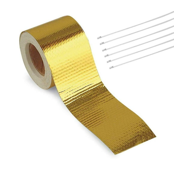 Speravity Cinta adhesiva para tubo de escape, aislamiento de alta temperatura, rollo con respaldo reflectante, cinta de papel de aluminio, Vehículos, repuestos y accesorios Mis