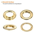 thumbnail image 4 of Uxcell 10Set Grommets Eyelets 30mm 1-1/6 Inch Brass Eyelets Kit with Washers for Fabric Curtain Tarps Leather Belt Shoes Bag DIY, Gold, 4 of 6