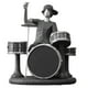 thumbnail image 2 of Rock band resina estatua tabletop ornament, cantante instrumentos musicales escultura Oficina escultura Decoración Tambor Yotijar Escultura de escritorio, 2 of 10
