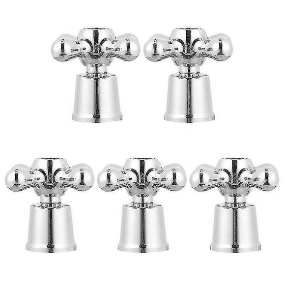 5pcs Faucet Knob Handle Universal Replacement Hot Cold Tap Switch Accessories(BEJOEY) -Bomveson