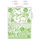thumbnail image 2 of Calcomanías Brillantes De Halloween 2 Piezas Luminous Happy Halloween Skeleton Bat Pegatinas De Pared Halloween Que Brilla En La Oscuridad Calcomanías De Ventana Para El Favor De ANGGREK Luminous Halloween Stickers, 2 of 8