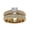 Gold, variant on Yellow Gold Plated Heart cut 1CT CZ Women Wedding Ring Sets Blue Engagement Ring for Woman