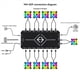 thumbnail image 2 of 5X Controlador ARGB 5 V y 3 Pines, Concentrador de Ventilador PWM , Concentrador de Ventilador PWM ARGB para Ventilador de Caja de Computadora ARGB Direccionable 5 V Negro, 2 of 5