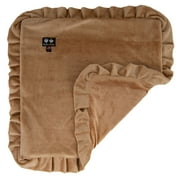 Angle View: Bessie and Barnie Divine Caramel Luxury Ultra Plush Faux Fur Pet/ Dog Reversible Blanket (Multiple Sizes)