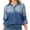 Blue, variant on Wiyuqeen Lightweight Long Jean Shirts Womens Soft Lapel Long Sleeve Denim Jackets Dressy Casual Gradient Color Jean Coats Button Clothes