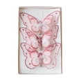 thumbnail image 2 of Adornos navideños de mariposas, mariposas colgantes, adorno de mariposa para guirnalda Rosa 3 piezas, 2 of 9