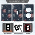 thumbnail image 3 of Yayeee Blank Wall Plate Cover 1-Gang 4.5"x2.7" Home Unused Decorative Outlet, Starry Fireworks Pattern, 3 of 7
