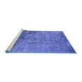 thumbnail image 2 of Ahgly Company Machine Washable Indoor Rectangle Oriental Blue Industrial Area Rugs, 6' x 9', 2 of 4