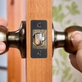 thumbnail image 6 of Uxcell Deadbolt Strike Plate, Adjustable Door Strike Plate with Screws Black, 6 of 6