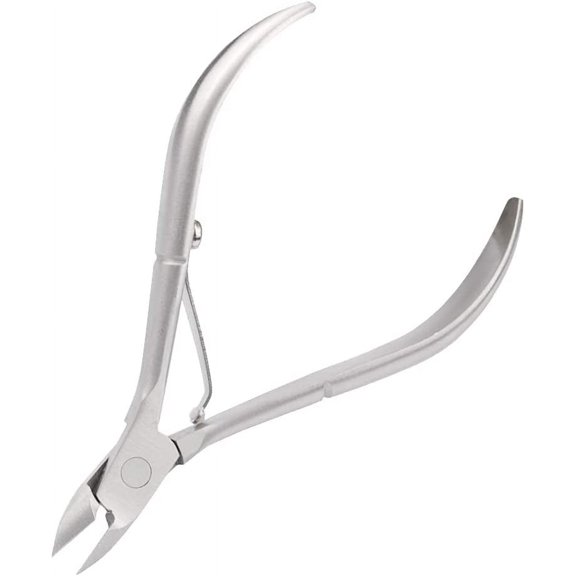 Cuticle Trimmer Cuticle Cutter - Professional Stainless Steel Cuticle Clipper Nipper Remover, Manicure Pedicure Tool (Silver)