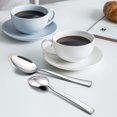 thumbnail image 3 of E-far 60-Piece Silverware Set, Stainless Steel Flatware Set Service for 12, Tableware Cutlery Set for Home Restaurant Party, Dinner Forks/Spoons/Knives, Square Edge &amp; Mir, 3 of 7