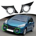 thumbnail image 2 of Car Front Right Fog Light Cover Chrome Foglights Frame Grill Auto Accessories for Peugeot 207 Sport 2006-2009, 2 of 5