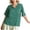 Green, variant on Tank Tops for Women Trendy Summer Women's V-Neck Collar with Turned-up Edges Bias Binding Rolled Cuff Solid Color Button Decoration Tops Orange M