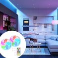 thumbnail image 3 of TIELUTT Outdoor Garden Lamps for Pool and Pond Lighting Decorative Remote Control Lights for Rice Light Curtain Rainbow Projection Lamp Pumpkin Lamp Shade Reading Lamp for Desk Star Light Fixture for, 3 of 7