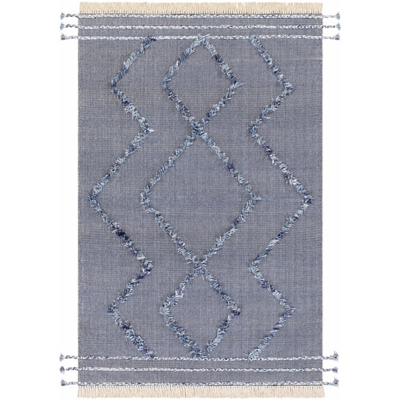 BoutiqueRugs Lavington Bohemian, Transitional Area Rug - Navy, Denim, Sky Blue - 2' x 3'