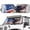 American Flag Eagle, variant on Chririnla Pink Leopard Print Windshield Sunshade Front Window Sun Shade Foldable Sun Visor for Rubicon Sahara TJ JK JKU 2 Door & 4 Door,Auto Sunshade Heat and UV Rays Blocker