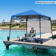 thumbnail image 3 of EAGLE PEAK 8 x 8 x 7.22 ft Slant Leg Lightweight Compact Portable Canopy w/ Backpack(Blue), 3 of 10
