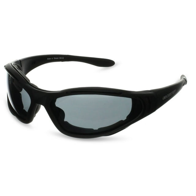 Bobster Raptor 2 Interchangeable Sunglasses, Black Frame3 Lenses (Smoked, Amber and clear)