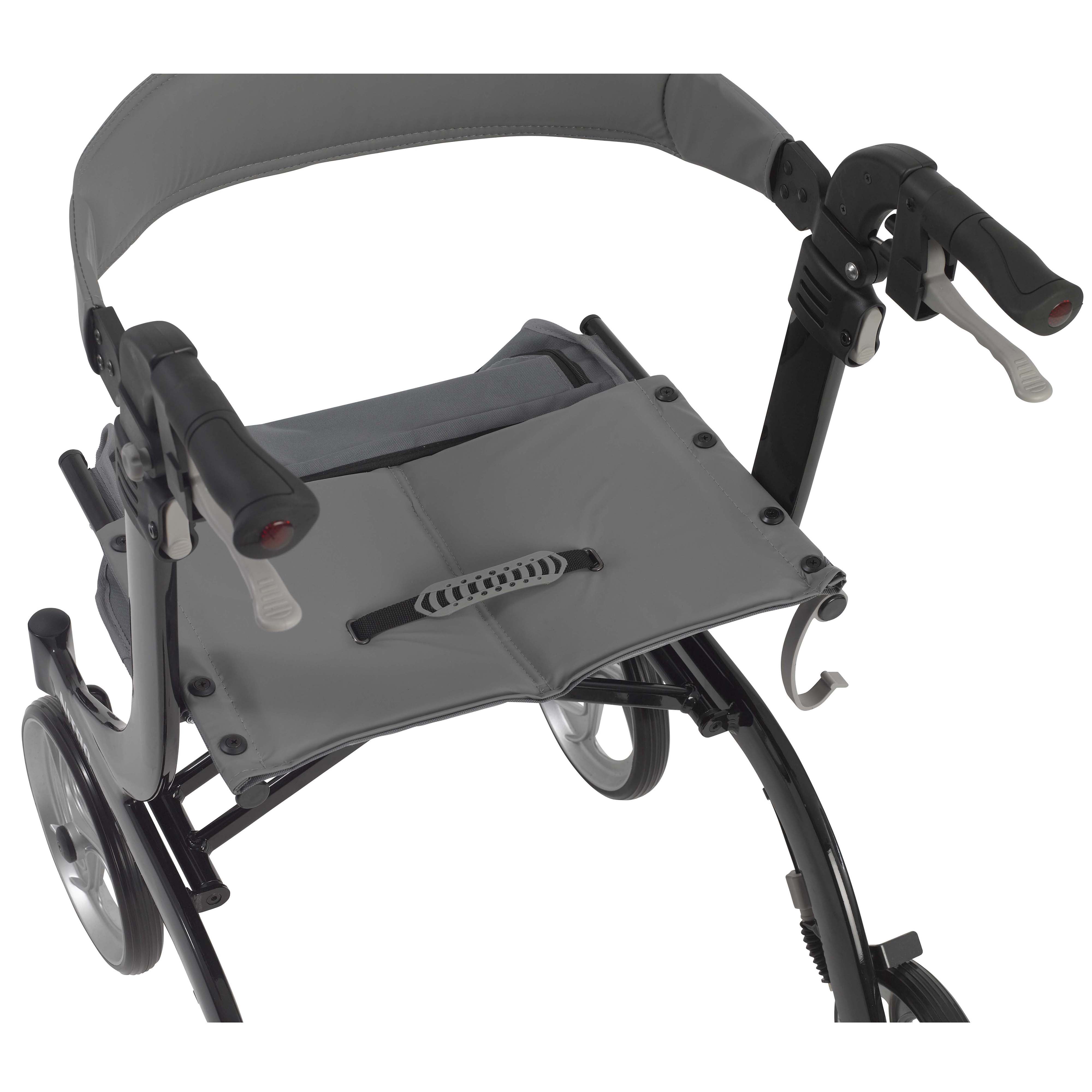drive™ Nitro 4 Wheel Rollator, Black