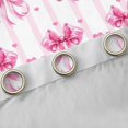thumbnail image 4 of Manfei Cute Bow Loves Kitchen Curtains,Pink Dreamy Bowknot Black Out Curtains Pack of 2 (42x63 Each), 4 of 6