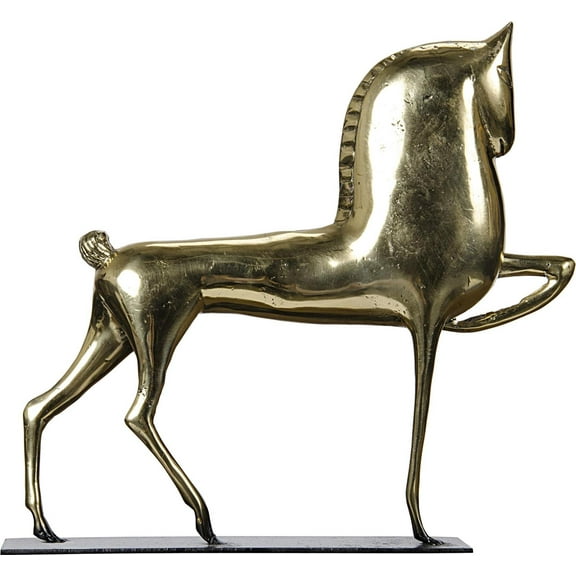 Antique Brass Horse Sculpture for Elegant Decor