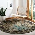thumbnail image 3 of SAFAVIEH Classic Vintage Patricia Oriental Area Rug, Black/Olive, 5' x 8', 3 of 9