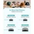 thumbnail image 3 of KFFKFF Hat Heat Press Machine, with 4pcs Interchangeable Platens, Precise Temperature and Time Control, Hat Press for HTV Iron On and Sublimation Projects, 3 of 9