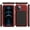Red, variant on for iPhone 12 Mini Case,Full Body Protective Cover Heavy Duty Shockproof [Tough Armour] Aluminum Alloy Metal Case with Silicone Built-in Screen Protector for Apple iPhone 12 Mini 5.4" - Black